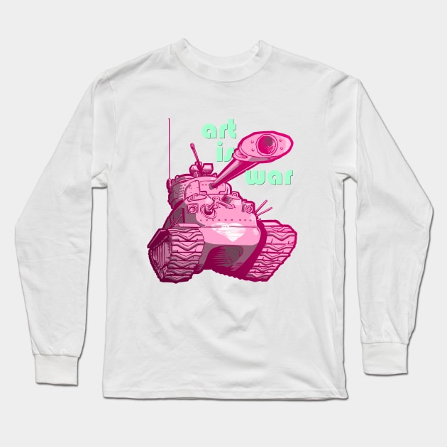 Art is War Love Tank Long Sleeve T-Shirt by grosvenordesign